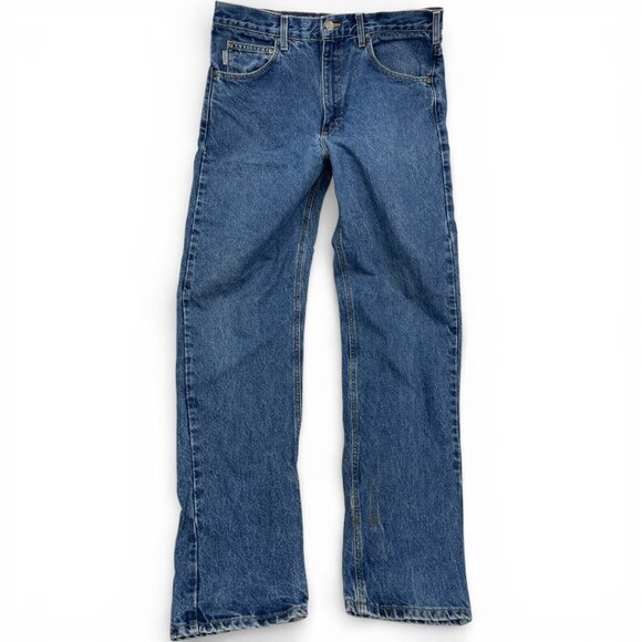 Carhartt Other - Carhartt Denim Blue Jeans Distressed Trashed Men's Waist 34 x 35 Inseam